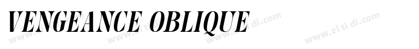 Vengeance Oblique字体转换